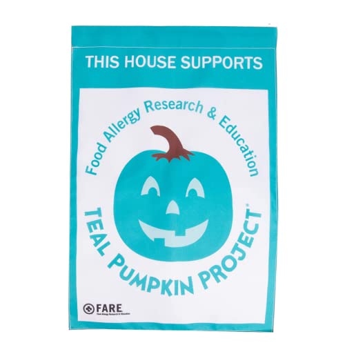 Halloween Garden Flag (Teal Pumpkin Project) - 12