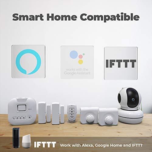 Skylink Sk-250 Deluxe Connected Wireless Security Alarm Automation System With Camera Compatible With Ios, Android, Echo Alexa, Google Home And Ifttt And No Monthly Fees, 1 Count (Pack Of 1), White #TOP2