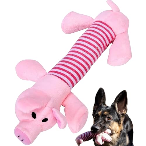 Mythonic Pawish Play - Adorabile peluche a forma di maialino, morbido e resistente, per il recupero e le coccole, perfetto per cani di piccola e media taglia, rosa