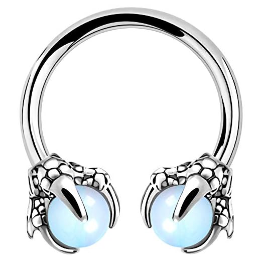OUFER Body Piercing Horseshoe örhängen helix piercing 316 l kirurgiskt stål helix örhängen dragklo ring cartilage öronring bodypiercing,