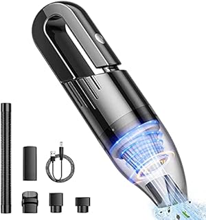 Mini Protable Car Vacuum Cordless,Handheld Vacuum for Quick Cleaning, Hand held vacuuming, Dust Buster Cordless Rechargeable for Car Home and Office