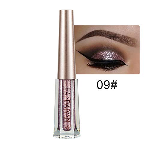 Preisvergleich Produktbild Wyxhkj Lidschatten Flüssigkeit, HANDAIYAN Glänzend Lidschatten Metallic Shiny Smoky Eyeshadow Wasserdichter Glitter Liquid Eyeliner Multifunktional Make-up Eyeshadow für Freizeit, Party, Hochzeit (I)