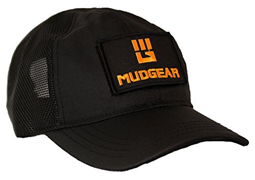 MudGear Tac Hat - Adjustable Baseball Cap - Outdoor Ball Cap for Men and Women with Adjustable Morale Patch and Mesh Back - Sweat-Resistant and Lightweight Military Hat for Running, Trucker, Fishing