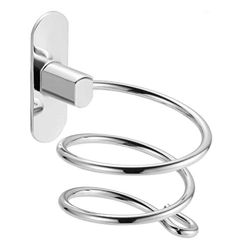 LC&TEAM Soporte para secador de pelo, accesorio de baño para montaje en pared, soporte para secador de pelo, para baño, dormitorio, sin agujeros Cover