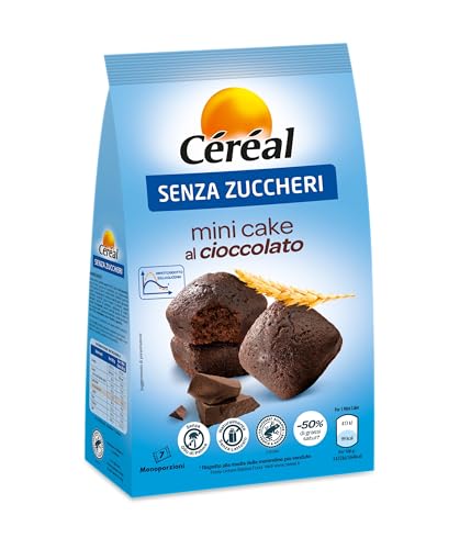 CÉRÉAL MINI CAKE AL CIOCCOLATO, Senza zuccheri,...