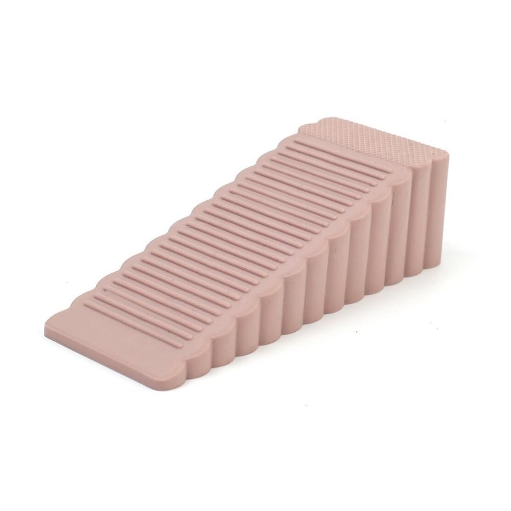 Aimanqi Coffee Silicone Door Stopper Reusable Shock Absorbent Block Wedge Door Handle Stopper Home Office Door Anti-Collision Stopper(Coffee)