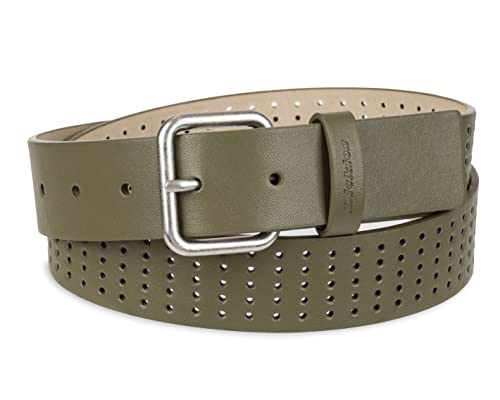 Dickies Women's Multi-Perforated Casual Belt with Square Harness Buckle
