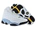 NIKE Air Jordan 13 Retro Blue Grey Men' Shoes (414571-170, White/Blue Grey/Black/Yellow Ochre) Size 9.5