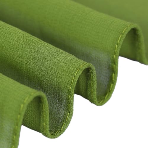 Image of LMVERNA Solid Color Bubble Chiffon Scarf for Women Fashion Soft Hijab Long Scarf Wrap Scarves