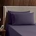 Nestl Split King Sheet Set - 1800 Ultra-Soft Microfiber Bed Sheets - Double Brushed - Deep Pockets - Easy Fit - 5 Piece Set - Bed Sheets & Pillowcases (Split King Size, Purple)