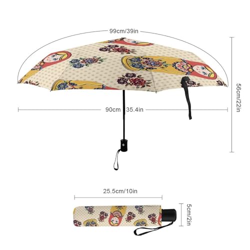 Parapluie automatique compact pour rester au sec en déplacement