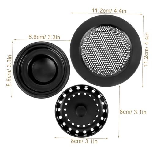 Colador para fregadero de cocina Holibanna negro miniatura 2