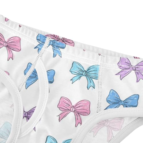 Wusikd Bows Ribbons (2) Boys' Underwear Cotton Boys Briefs Soft Toddler Underwear 2T4
