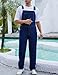 Yuanbang Overalls for Men Work Utility Coveralls Fashion Bib Romper Jumpsuit with Zipper Fly(Blue,XL)
