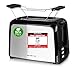 Produktbild Emerio Toaster 2 extra Breiten Toastschlitzen Zentrierfunktion,herausnehmbare Krümelschublade,Abbruch/Auftauen/Wiedererwärmen,7 einstellbare Bräunungsstufen,Brötchenaufsatz,750W,TO-123924,Schwarz