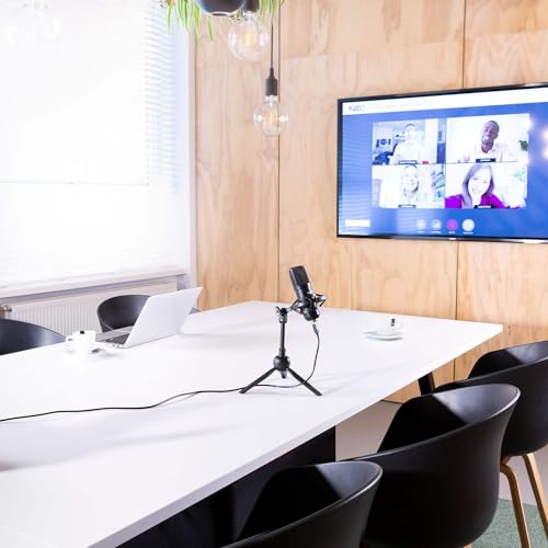 Vonyx CM300B Micrófono de Condensador para Estudio USB, con Soporte de Mesa Plegable, Soporte Antigolpes, Anti-Pop, Microfono Streaming, para Podcast, Gaming, Vlogs, Color Negro - imagen 5