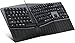 Perixx PERIBOARD-535BL Wired Ergonomic Mechanical Full-Size Keyboard - Low-Profile Blue Clicky Switches Programmable Feature with Macro Keys Compatible Windows and Mac OS X US English, Black