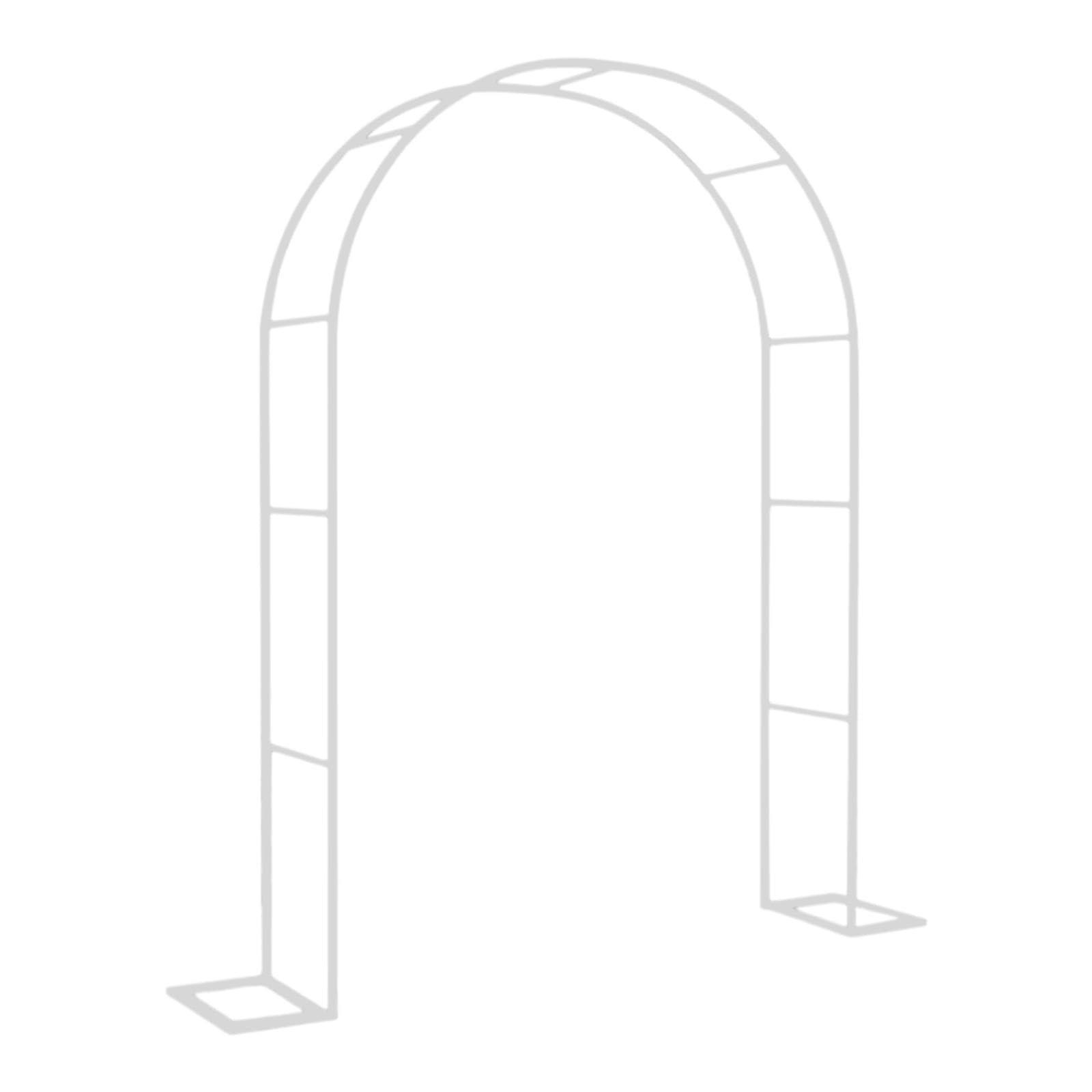 Arche de Jardin Treillis Métal Pergola Support Plantes Structure Jardin Fer Facile à Installer pour Cérémonie Mariage Fête Anniversaire Décor Événemen, Blanc