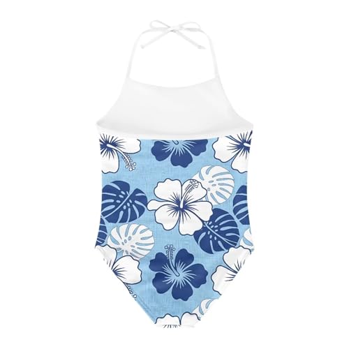 Image of ELEQIN Cartoon Animal Cute Girls One Piece Swimsuit Adjustable Swimwear for 3Y-10Y