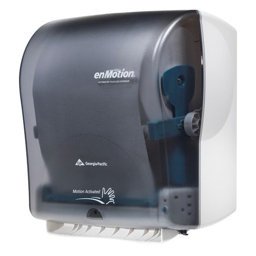 Georgia Pacific Enmotion 59462 Classic Automated Touchless Paper Towel Dispenser, Translucent Smoke - Thumbnail 2