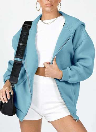 Image of PRETTYGARDEN Women's 2026 Spring Zip Up Y2K Hoodies Casual Long Sleeve Sweatshirts Fall Winter Track Jackets with Pockets