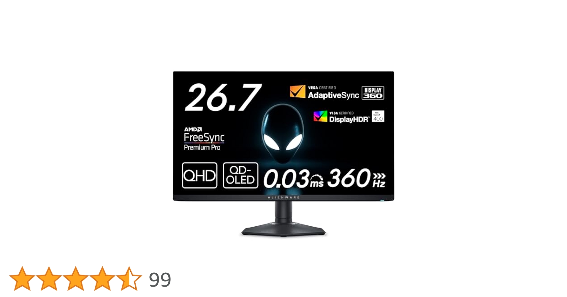 Amazon.co.jp: Dell AW2725DF 27インチ 有機EL Alienware
