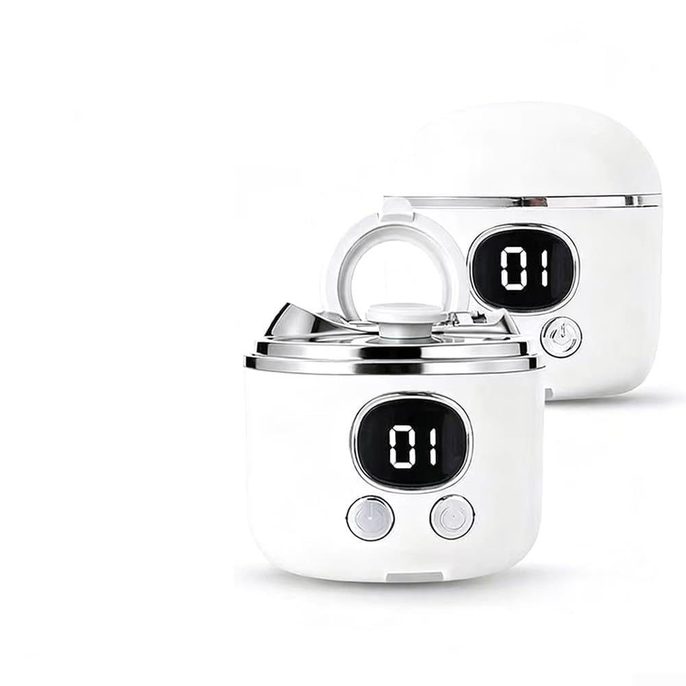 Cortaúñas eléctrico recargable 2 en 1 con lupa, doble cabezal automático portátil para el hogar bebés niños seguridad