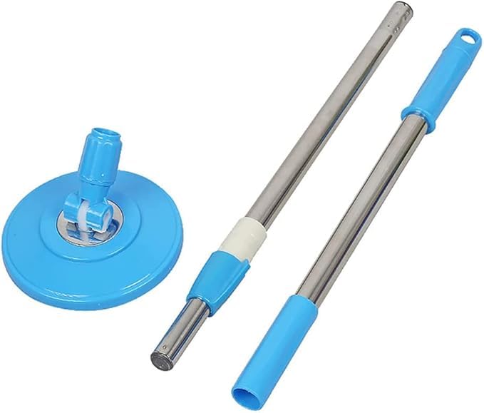 LeoJiang Spin Mop Replacement Handle 360 Degrees Rotating Telescopic Replacement Handle Cleaning Tool Accessories Enhanced Thickened Version Blue,Spin