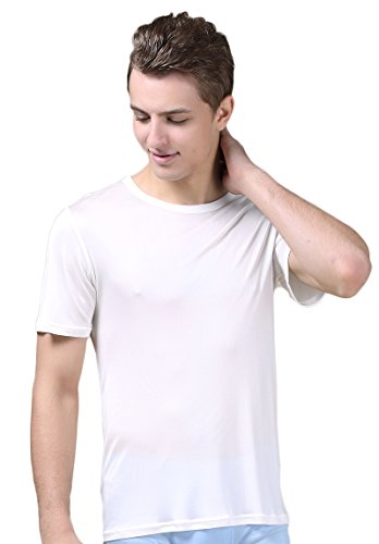 CLC Men's Mulberry Silk Camisole T-Shirt Tank Tops Knit Fabric2