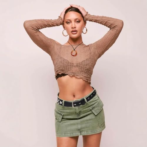 Studded Belts Women Y2K Belt Star Belts Black Girl Ladies Spike Stud Punk Belt for Dresses Jeans4