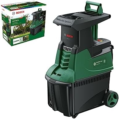 Bosch Turbinenhäcksler AXT 25 TC (2.500 W; geeignet für Holz und harte Gartenabfälle; integrierte Fangbox 53 l; in Karton)