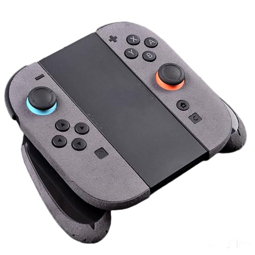 for Switch 2 Joy-Con用ステッカー 保護シール 滑り止めスエードスキン 汗を吸収 ハンドメイドシール Switch 2 Joy-Conコントロールハンドル用ステッカー キズ防止 繰り返し貼り付ける 貼りやすい 跡が残らない (グレー)