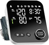 Blood Pressure Monitor Upper Arm Monitors for Home Use Adjustable 8.7'-16.5' Cuff LED Display 2x120 Memory Intelligent Voice Portable Machine with Storage Bag
