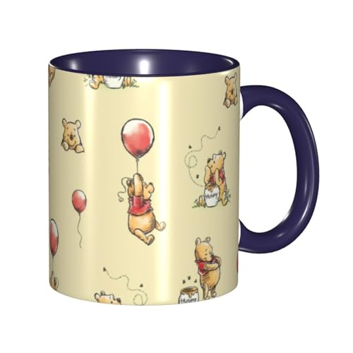 くまのプーさん マグカップ 330ml ティーカップ コーヒーカップ カップ セラミック Mug Cup 軽量 直接ドリップ おしゃれ かわいい 電子レンジ対応 グッズ オフィス 家用 プレゼント
