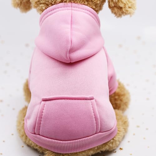 犬 服 秋冬 パーカー フード付き 防寒 暖かい 柔らかい 可愛い ドッグウェア コットン 無地 シンプル スウェットトレーナー 犬服 秋冬 スウェットパーカー 洋服 犬の服 冬 抜け毛対策 お出かけ お散歩用 小型犬 中型犬