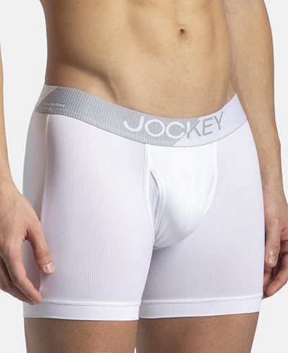 Image of Jockey MM06 Men Microfiber Mesh Elastane Active Wear Long Trunk Boxer Brief