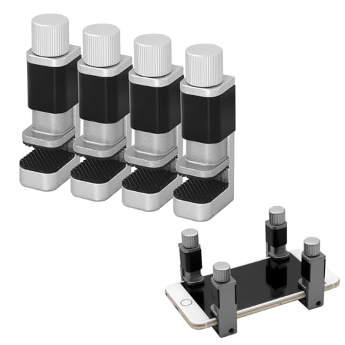 Herramienta De Fijar La Pantalla,Pinzas De Metal Ajustables,Fijación De Clip De Seguridad Teléfono,Abrazadera De Fijación De Pantalla Clip,Reparación De Pantalla Smartphone,4 Piezes,Kiuiom