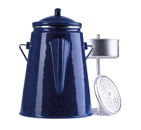 blntackle76 Kaffeekanne Emaille mit Perkolator für 12 Tassen (2ltr)...