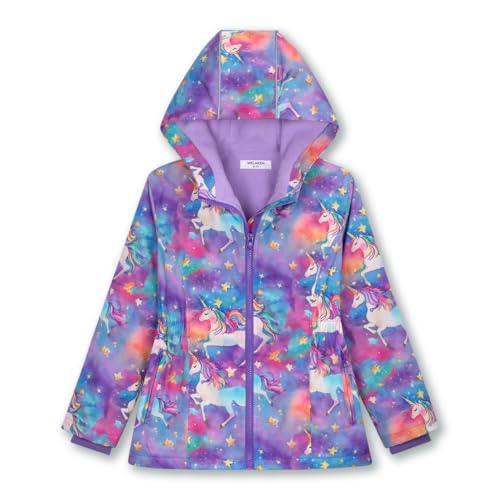 Image of WELAKEN Fleece lined Jackets with Water-Resistance Frabic for Kid's & Toddler II Girl's Rain Jacket & coats