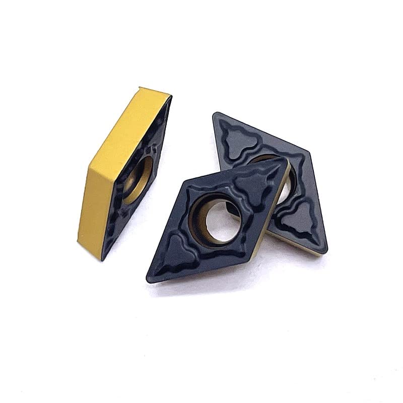10pcs DCMT070204 PM 4225 Carbide Turning Inserts, Metal Milling Tool Lathe Replacement Inserts