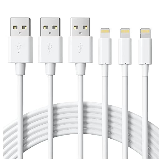 Lightning Cable MFi Certified - iPhone Charger Cable 3Pack 6ft Novtech Durable USB Charging Cable Cord for iPhone 12 11 Pro XR Xs Max X SE 8 8Plus 7 7Plus 6S Plus 6 5S 5C 5 iPad iPod AirPods and More