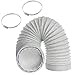 Spares2go Tubo de extensión de manguera de ventilación compatible con Daikin acondicionador de aire acondicionado (3 m 5 pulgadas) + clips