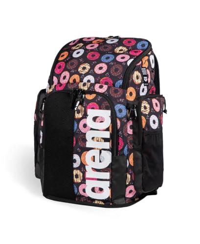 Image of ARENA Spiky III Backpack 45 Swimming Athlete Sports Gym Rucksack Large Training Gear Equipment Swim Bag for Men and Women, 45 Liters, Donuts