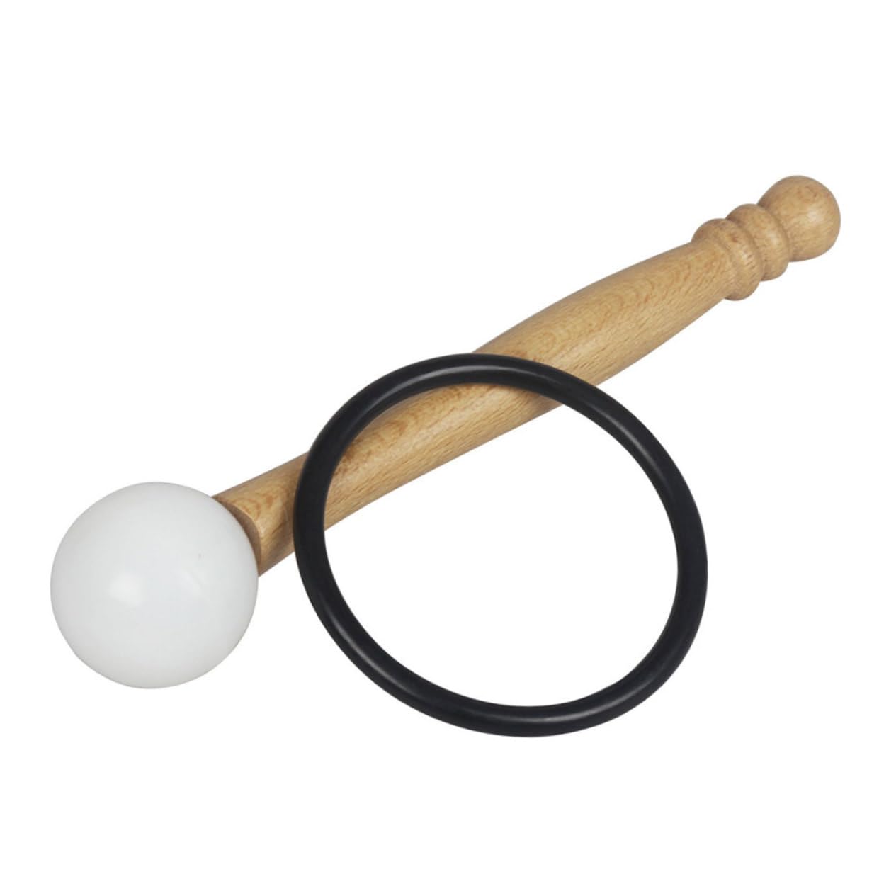 ERINGOGO 1 Set Wooden Singing Bowl Mallet Lightweight Rubber Mallet Accessory for Meditation Bowls for and Compact for Easy Portability