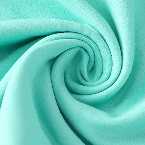 VOCOOL 85 x 30 inch Microfiber Beach Chair Towel Cover Lounge Chair Cover Pool Chair Cover with Pockets Soft and Quick Dry Chaise Towels Cover for Holidays Sunbathing Beach Hotel, Green