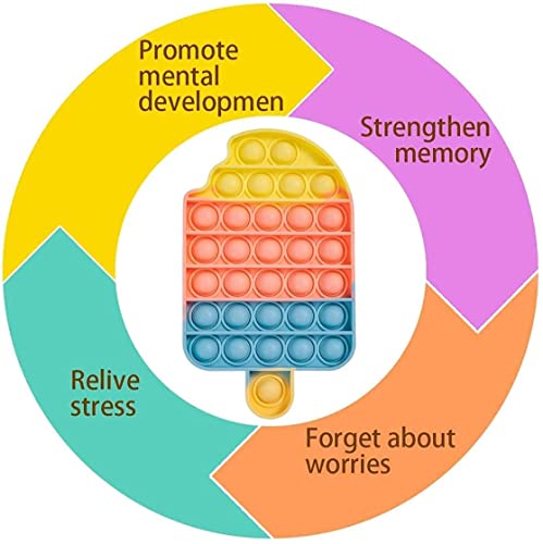 Toyshine-Pack-of-2-Light-Strawberry-and-ICE-Cream-Fidget-Popping-Sounds-Toy-BPA-Free-Silicone-Push-Bubbles-Toy-for-Autism-Stress-Reliever-Sensory-Toy-Pop-It-Toy