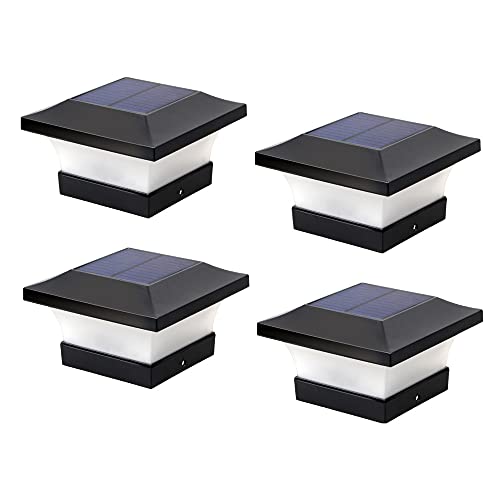 SDFDSSR IP65 Outdoor wasserdichte Solar Post Lichter LED Outdoor Zaun Post Licht Tor Säule Garten Säule Lampe Solar Hof Stigma Licht Dekoration Beleuchtung Stigma Säule Lampe Cover