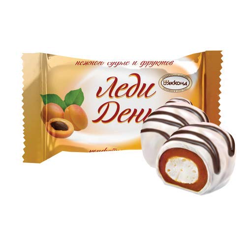Gourmet Market Sweets Candy Lady Day With Apricot In White Chocolate 1Lb,16 Ounces