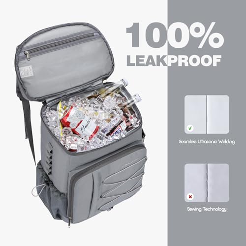 Image of Maelstrom Cooler Backpack - 35 /50 Can Insulated Soft Cooler Lunch Bag for Camping, Beach, Hiking & Shopping