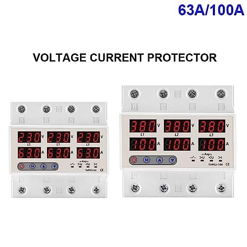 Protector de relé contra apagones y sobretensiones trifásicas MOBYAT 220V 2